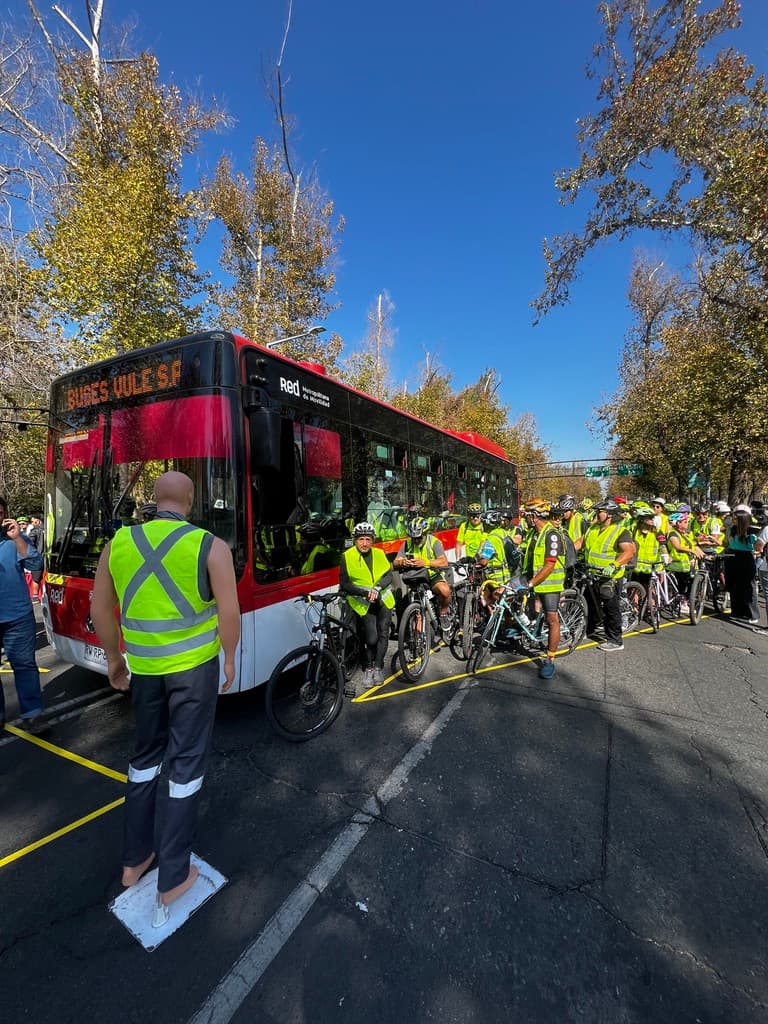 En una actividad de ciclismo y movilidad en la comuna